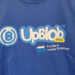 MSCHF UpBlob Pro T-Shirt Large Blue Drop #119 Dropbox Parody PowerBlobbing